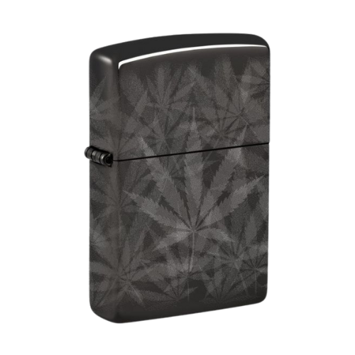 Zippo "Grey Cannabis Leafs"