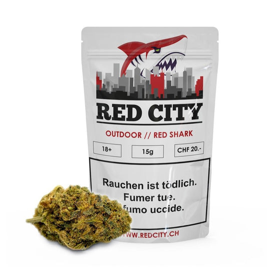 Red Shark - Fleurs de CBD - Red City | 15g