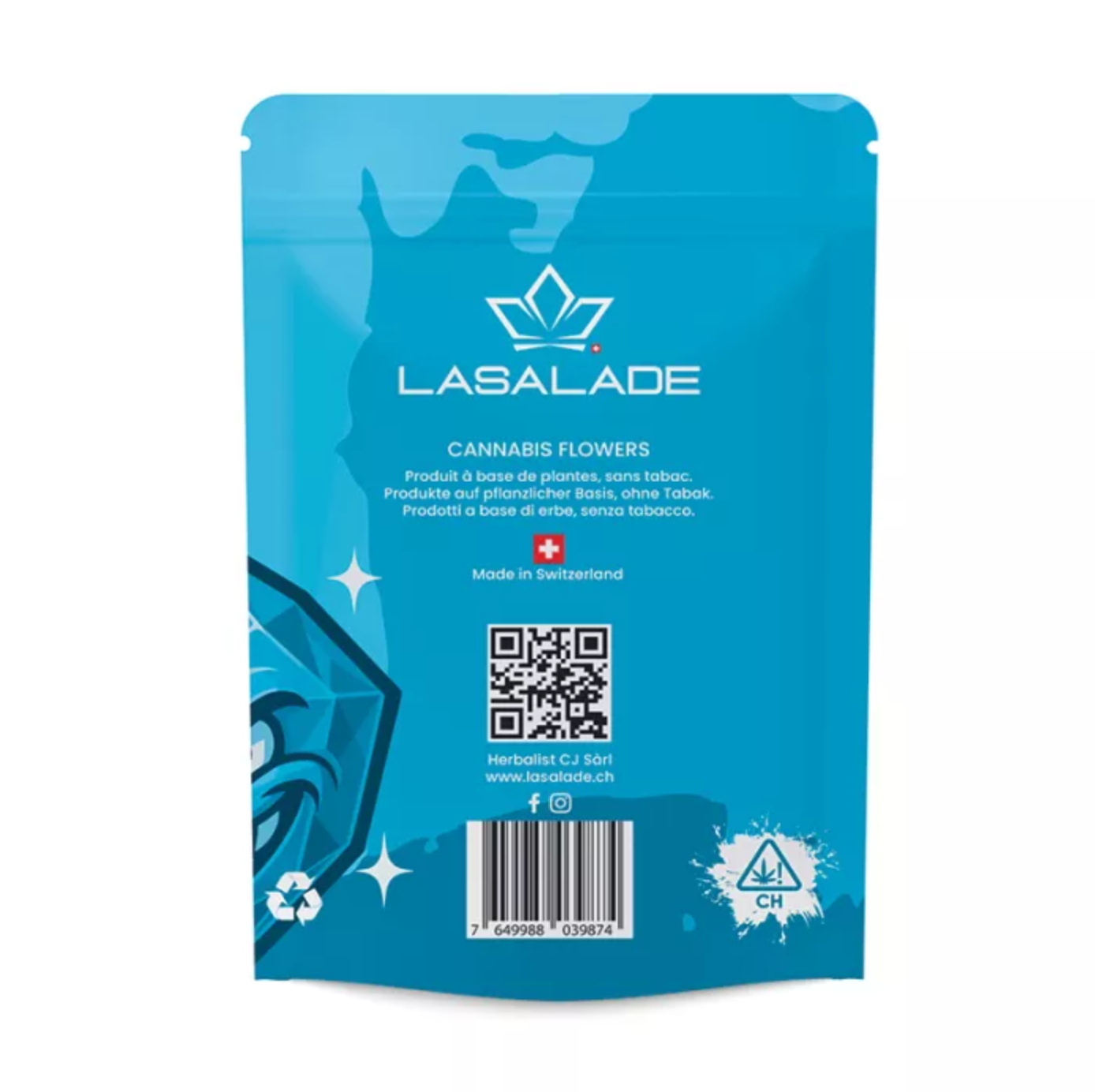 Swiss Gems - Fleurs de CBD indoor Suisse - La Salade | 30g