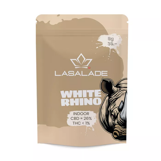 White Rhino - Fleurs de CBD - La Salade | 8g