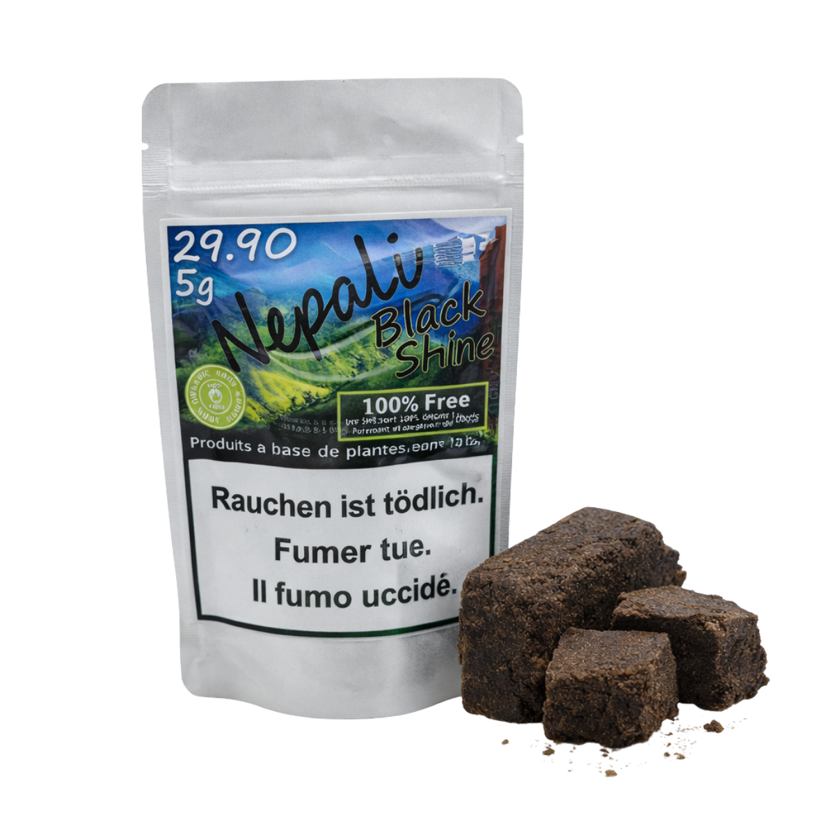 Népalais Hash - Résine de CBD ~39% - Nolyweed | 5gr